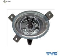 Halogen fog lamp Right 19-5735-05-9 TYC for VOLVO S60 I