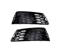 Front Fog Light Bumper Grill Compatible With A4 B9 2016 2017 2018 Car Front Bumper Fog Light Grille Lamp Cover Honeycomb HEX Mesh Auto Accessories 8WD807681B