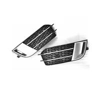 Front Fog Light Cover Grille for Audi A1 Standard 2010 2011 2012 2013 2014 2015,Front Left Front Right Fog Light Grill,Front Lower Bumper Fog Light Cover Inserts,A-Left