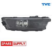 FRONT FOG LIGHT FOR SKODA RAPID TYC 19-12613-11-2 FITS RIGHT