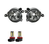 Front Fog Light For VW For Caddy For Touran 2004 2005 2006 2007 2008 LED Front Bumper Fog Light Lamp 1T0941700C 1T0941699C Left Right Fog Lamp Assembly(White LED lamps)