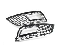Front Fog Light Grille For A4 B8.5 2013-2016 8K0807681K 8K0807682K 1Pair Front Bumper Fog Light Grille Fog Lamp Cover Honeycomb Mesh RS4 Style(Chrom)
