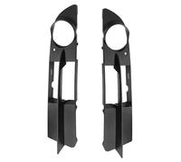 Front Fog Light Grille For BMW E60 5 Series Sedans And Wagons 2004 2005 2006 2007 51117049243 Car Front Bumper Fog Light Grill Black Plastic(1 pair)