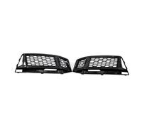 Front Fog Light Grilles For A4 B9 S-L 2016 2017 2018 8W0807681F Car Front Bumper Fog Light Grilles Grill Cover(Bright Black)
