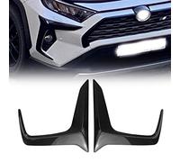 Front Fog Light Protector Guard Black For RAV4 2019-2022 (Carbon Fiber) | Compatible with Toyota 2019-2022 Glossy Finish UV Resistant Anti Scratch Enhance Appearance Reinforced Structure Secure Fit