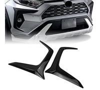 Front Fog Light Protector Guard Black For RAV4 2019-2022 (Glossy Black) | Compatible with Toyota 2019-2022 UV Resistant Anti Scratch Enhance Appearance Reinforced Structure Secure Fit Sturdy Build