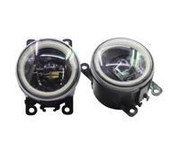 Front Fog Lights Compatible With Kangoo For Grand For Kangoo 2007 2008 2009 2010 2011 2012 2013 2014 2015 Fog Light Angel Eye DRL Daytime Running Light(Yellow-Red)