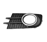 Front Fog Lights For VW For Tiguan 2012-2018 Fog Lamp Frame Fog Lamp Holder With Black/Chrome Ring Car Accessories Car Front Fog Light Shell(Left Chrome Ring)