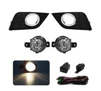 Front Fog Lights LED Fog Light Car DRL Daytime Running Lamp Bumper Driving Switch Relay For Nissan For Sentra For Sylphy 2016-2018(1)