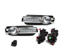 Front Foglamp Assembly Compatible With Mitsubishi For Pajero For Montero 2015 2016 2017 2018 2019 Car DRL Daytime Running Light Bumper Fog Lamp Turn Signal Light