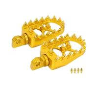 Front Foot Pegs Motorcycle Foot Pegs Wide Fat Footrests Pedals With/Shifter Fit For Harley Sportster XL 883 1200 Dyna Street Bob Bobber(Lemon yellow)