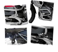 Front Footrest/Fit For BMW R1200GS Highway Footpeg 25mm Crash Bars LC R 1200 GS 1200GS / Fit For Tiger Explorer Motorcycle Accessories(Black)
