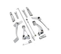 Front Footrest Motorcycle Forward Controls Complete Kit Footpegs Shifter Levers Linkages For Sportster XL883 For Custom XL1200 Forty Eight