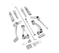 Front Footrest Motorcycle Forward Controls Complete Kit Footpegs Shifter Levers Linkages For Sportster XL883 For Custom XL1200 Forty Eight