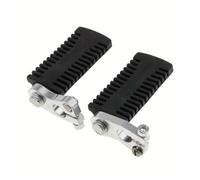 Front Footrests 2PCS Aluminum Motorcycle Rear Foot Pegs Rubber Foot Rests For 47cc 49cc MiniPocket Bike Pit Bike Universal Motorcycle Pedal