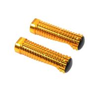 Front Footrests Adjustable Rearset Foot Pegs CNC Replacement Shift Brake Part Universal Accessories Motorcycles Motorcycle Pedal(Golden 2PCS 2.0)