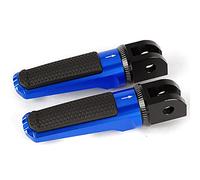 Front Footrests Rider Foot Pegs/Fit For Triumph Daytona 675 Bonneville T100 T120 Thruxton 1200 Speed Twin Street Triple R S RS Cup(Blue)