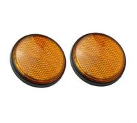 Front For fork Reflector Pair For for Kawasaki Motorcycles Plastic Housing Left Right Placement 58mm OD 8mm Height M6 Screw Type