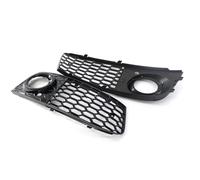 Front for Radiator Grilles 1 Pair Fog Light Cover Left Right Car Front Fog Light Cover Trim Replacement Parts Auto Accessories A4 B8 2008-2012