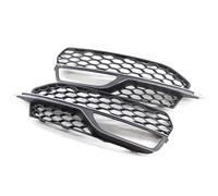 Front for Radiator Grilles A3 Foglamp Mask Front Bumper Airway Mask Airway Outlet Grills Fog Light Grille A3 SLine S3 2013-2016(Chrome black)