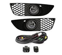 Front for Radiator Grilles Fog Lights for Mitsubishi for Lancer 2008-2013 Fog Lamp Harness Switch Front Driving Bumper Grille Bright