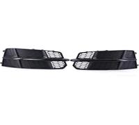 Front for Radiator Grilles For 2016-2018 2Pcs Car Front Bumper Fog Light Lower Grille Grill Cover(Bright Black)