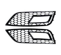 Front for Radiator Grilles Front Bumper Fog Light Grill Trim Covers Honeycomb RS4 Style A4 B8.5 Facelift for models 2013-2016(Black)