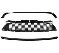 Front for Radiator Grilles Grille For Mini R55 R56 R57 R58 R59 For Cooper S JCW 3Pcs/Set Glossy Black Front