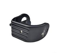Front Fork Axle Holder Hook for Brompton Folding Bikes, CNC Aluminium Alloy Fixed Buckle with Anti-Scratch Rubber Grip, Clip Catcher Straightens(black)
