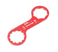 Front Fork Cap Wrench Tool for Bicycle Suspension Applications Including XCT XCM RST Forks Lightweight Aluminum (Red)