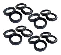 Front Fork Damper Oil Seal Dust Seal 41x54x11 41 54 11 Compatible With Automotive Motorcycle Parts KLE650 ZZR600 ZX6 6R 636 650(8pc Seal 8pc Cover)