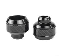 Front Fork Guards Motorcycle Frame Sliders Shock Absorbing Aluminium Alloy Protection System(Black)
