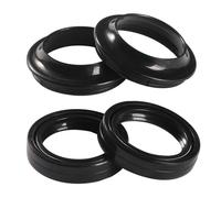 Front Fork Oil Seal & Dust Cover For S2 S3 125 Fi VS125 VT125 Evolution VT125 VT125FK VJF125R VL125 VJF125R VJ125 2000-17(2pcs oil 2pcs dust)