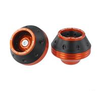 Front Fork Sliders Aluminium Alloy Crash Pads - Motorbike Falling Protection Wheel Frame Guards CNC Machined Motorcycle Accessory(orange)