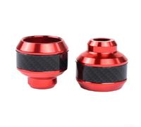 Front Fork Sliders Motorbike Frame Guards CNC Aluminium Alloy Wheel Crash Protector Falling Protection for Motorcycle Scooter Moped Left Right Red(Red)