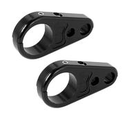 Front Fork Stem 1PCS/2PCS Suitable Fit For Harley Fit For Yamaha Modified Brake Clamps Motorcycle 25mm Handlebar Clutch Wire(Black-2PCS)