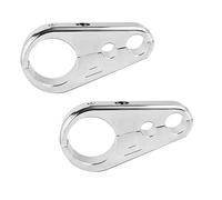 Front Fork Stem 1PCS/2PCS Suitable Fit For Harley Fit For Yamaha Modified Brake Clamps Motorcycle 25mm Handlebar Clutch Wire(Silvery-2PCS)