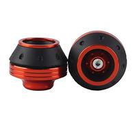 Front Fork Wheel Frame Sliders, Motorcycle Crash Protector Motorbike Falling Protection Scooter Electric Moped Accessories Vehicle Racing Fast Speed Driving Supplies for Racer Driver (Orange)
