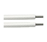 Front Gas Strut For Nissan For X-trail T31 2006 2007 2008 2009 2010 2011 2012 2013 Front Bonnet Hood Modify Gas Struts Carbon Fiber Spring Damper(SILVER CARBON FIBER)