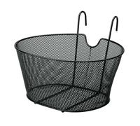 LAMPA 94531 Mesh Net Oval Front Basket, Black