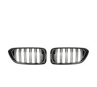 Front Grill 2 Pieces Car Front Kidney Grills Double Line Slat Racing Grille For BMW 6 Series GT G32 630I 640I 640I 620D 640D For XDrive 2017-2019 Front Grille Grills(Glossy Black)