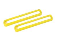 Front Grill 2 Pieces Front Grill Grille Inserts Cover Trim For Dodge For Challenger 2015 2016 2017 2018 2019 2020 2021 2022 Black Red Blue Yellow Car Front Grille(Yellow)