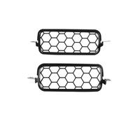 Front Grill 2 Pieces Stainless Steel Car Front Fog Light Cover Honeycomb Grille Grill Trim For LADA For NIVA Auto Accessories Front Grille Grills(Style C)