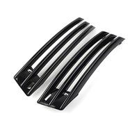 Front Grill 2Pcs Black Car Front Bumper Fog Light Lamp Grille Air Vent Cover Trim For Ranger For Rover For L405 2018 2019 2020 2021 Car front grille