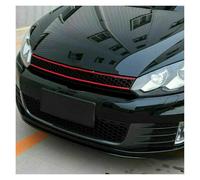 Front Grill 5Pcs For VW For Golf 6 7 For Tiguan For Polo For GTI Car Front Hood Grille Reflective Sticker Stripe Auto Exterior Styling Decoration Trim Decal Car Radiator Grille(Red)