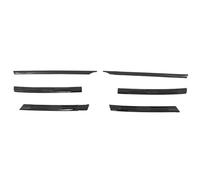 Front Grill 6 Pieces Car Front Bumper Mesh Center Grille Grill Moulding Strips Cover Trim For VW For Tiguan MK2 2017 2018 2019 2020 2021 Front Grille Grills