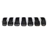 Front Grill 7Pcs/Set Car Front Grille Honeycomb Inserts Grill Cover Trim For Jeep For Cherokee 2014 2015 2016 2017 2018 ABS Plastic Car front grille