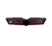 Front Grill Accessories Car Front Center Bumper Vent Grille Cover Honeycomb Accessories Auto Parts Compatible With VW For Jetta Mk6 2012 2013 2014(Red)