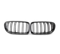 Front Grill Accessories Compatible With BMW For E90 E91 3 Series 2009 2010 2011 2012 A Pair Car Front Bumper Kidney Grill Dual Slat Grille Auto Styling Parts(Black A)
