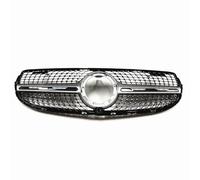 Front Grill Accessories Front Grill Exterior Bumper Hood Mesh Grid Compatible With Benz GLC Class For W253 GLC300 GLC350 GLC43 2020 2021 2022 2023 Sport(Silver)